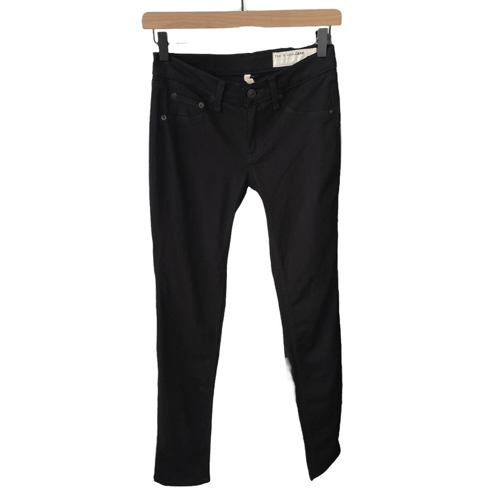 Rag & Bone Black the Legging Skinny Jeans Coated Black Super Soft Stretchy 25